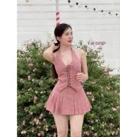 ราคา มินิเดรส ผ้าถักโครเชต์ สายเดี่ยวปรับความยาวได้นะคะ ผ้าซับในทั้งตัวดีเทลงานน่ารักมากก (49857078392)