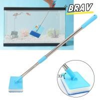 ราคา BRAV แปรงทําความสะอาดฟองน้ําถัง น้ํายาทําความสะอาดปลาตู้ปลาสาหร่ายหน้าต่างสองด้าน เครื่องมือทําความสะอาดผนังด้านในมัลติฟังก์ชั่น 180 แปรงขูดสาหร่ายแบบปรับได้ (49458206771)