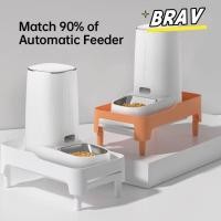 ราคา BRAV Pet Feeders Holder ปรับความสูงคอป้องกัน Feeder Bowl Holder ทนทาน BPA ฟรีลิ้นชัก Feeder วงเล็บยกระดับอุปกรณ์สัตว์เลี้ยง (40218006999)