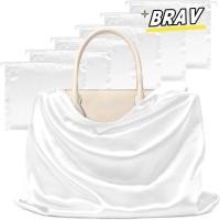 ราคา BRAV Silky ซาตินถุงเก็บฝุ่น รองเท้าเสื้อผ้ากระเป๋าถือ Drawstring Bag ถุงเก็บฝุ่นแบบใช้ซ้ําได้ความจุขนาดใหญ่สําหรับกระเป๋าถือ (57158609636)