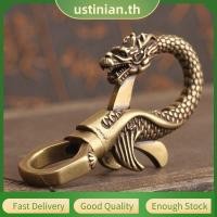 ราคา UTIA Retro ทองเหลืองมังกรหุ่นมินิรูปปั้นพวงกุญแจเครื่องประดับตกแต่งบ้าน (57957994319)