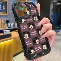 ราคา เข้ากันได้กับ OPPO A17 A16S A12 A53 A31 Reno7 4G Reno8 5G C53 C21Y ตลกหน้ามิกกี้มินนี่ลายสก๊อตกรณีความงาม NY Cover (56455777868)