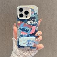 ราคา เคสไอโฟน สำหรับ IPhone 17 Air 16 15 11 13 12 14 Pro Max XR เคสโทรศัพท์แบบมีสายคล้อง Cartoon Stitch CYK1782A (47354484218)