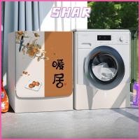 ราคา ซักผ้าชาร์ ฝาครอบเครื่องซักผ้าฝาหน้าลายน่ารัก วัสดุผ้า สากล พอดี 10 12 กก ผ้าคลุมกันฝุ่น (48056390807)