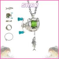 ราคา ชุดอุปกรณ์รอกตกปลารวมสายคล้อง DIY แบบหมุนได้ พร้อมกระเป๋าเป้สะพายหลังและพวงกุญแจ (56758620278)