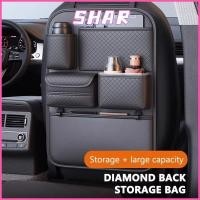 ราคา SHAR ที่ใส่ของหลังเบาะรถยนต์ กระเป๋าเก็บของเบาะหลังรถยนต์ความจุขนาดใหญ่อเนกประสงค์ ออแกไนเซอร์หลายช่องพร้อมที่ใส่ทิชชู่กระเป๋าเก็บของหลังเบาะรถยนต์ (44657980117)