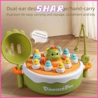 ราคา SHAR เกมตกปลาไดโนเสาร์ ล้อหมุนอเนกประสงค์จับ Pop Up Game กระดานเปิดตัวเด็ก Bouncing Dinosaur Music Feature การออกแบบแบบโต้ตอบ Tic Tac Toe เกมหมากรุก (47107391466)