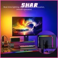 ราคา SHAR แถบ LED หน้าจอคอมพิวเตอร์ แถบ LED สําหรับเล่นเกม USB บรรยากาศ หน้าจอคอมพิวเตอร์เดสก์ท็อป 24 27 32 นิ้วแบ็คไลท์ (51607375415)
