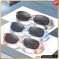 ราคา แว่นกันแดดสไตล์เรโทร กันUV400 มีหลายสีให้เลือก ชมพู น้ำเงิน ใส (47955590023)