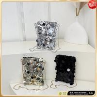 ราคา Sequined Mini Wallet Compact Phone Wallet อเนกประสงค์แฟชั่นกระเป๋าสะพายสําหรับ Casual Use Travel Essential Gift Item (57008346858)
