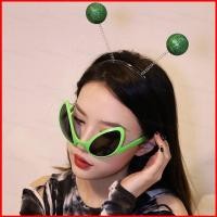ราคา อุปกรณ์เครื่องแต่งกายเอเลี่ยน HALLOWEEN Hairhoop Greenfly แว่นตาและแถบคาดศีรษะสำหรับปาร์ตี้ (57256919012)