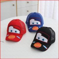 ราคา หมวกเด็กลาย Lightning McQueen แบบตาข่ายระบายอากาศได้ดี สไตล์เบสบอล เหมาะสำหรับวัยเด็ก 2 6 ปี (49356565656)