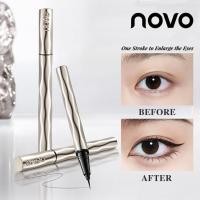 ราคา NOVO Ultra fine Liquid Eyeliner Waterproof Long Lasting Smudgeproof Natural Smooth Quick dry Black Brown Eyeliner Pen 9092 (42222621191)