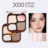 ราคา XIXI 4 สี Highlight Contour Palette Matte Shimmer Highlighting Brightening Korean Style Natural Low Saturation Earth Tones Facial Contouring Makeup D774 (55409156746)
