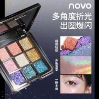 ราคา NOVO ใหม่ 9 สี Shimmer Eyeshadow Palette ติดทนนานเม็ดสีสูงครีม Glitter Daily Party แต่งหน้า NO 9146 (27394637792)