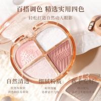 ราคา XIXI 4 สีอายแชโดว์ Palette Giltter กันน้ํา Smooth Pigmented Earth สีอายแชโดว์ Palette แต่งหน้าอายแชโดว์ NO M 03 (26634917127)