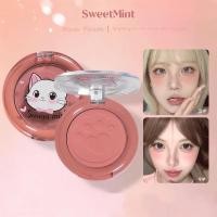 ราคา SWEET MINT Low Saturation Blush Palette Natural Nude Finish Long Lasting Pigmentation Waterproof Cute Cat Paws Matte Blush (54855684453)