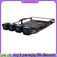 ราคา ในสต็อก RC แร็คหลังคารถกระเป๋าเดินทางพร้อมสปอตไลท์สําหรับ SCX24 1 24 RC Crawler รถ SCX24 AXI00002 (56707616689)