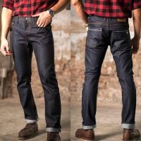 ราคา WINSMAN รุ่นW704กางเกงยีนส์ชายทรงกระบอกเล็กผ้าริมแดงแท้หนา14ออนซ์ผ้าดิบ (42622635735)