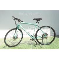 ราคา จักรยานไฮบริดญี่ปุ่น ล้อ 700c มีเกียร์ อลูมิเนียม Bianchi Roma สีเขียว จักรยานมือสอง (19459678433)