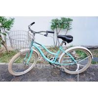 ราคา จักรยาน Cruiser ญี่ปุ่น ล้อ 24x2 125 Single Speed Californian Bike สีฟ้า จักรยานมือสอง (18179504779)