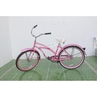 ราคา จักรยาน Cruiser ญี่ปุ่น ล้อ 26x2 125 Single Speed ถอยหลังเบรก 2 Wheel Bikes สีชมพู จักรยานมือสอง (17458571052)