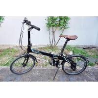 ราคา จักรยานพับได้ญี่ปุ่น ล้อ 20 นิ้ว เกียร์ 7 สปีด อลูมิเนียม Dahon Vybe D7 สีดำ จักรยานมือสอง (56457808875)