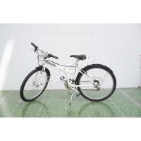 ราคา จักรยานพับได้ญี่ปุ่น ล้อ 26 นิ้ว เกียร์ 3x7 21 สปีด อลูมิเนียม Dahon Espresso Size S สีขาว จักรยานมือสอง (41569690721)