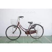 ราคา จักรยานแม่บ้านญี่ปุ่น ล้อ 27 นิ้ว ไม่มีเกียร์ ไฟหน้าอัตโนมัติ Miyata สีแดง จักรยานมือสอง (29424622867)