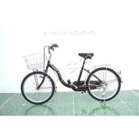 ราคา จักรยานแม่บ้านญี่ปุ่น ล้อ 22 นิ้ว ไม่มีเกียร์ สีน้ำตาล จักรยานมือสอง (26633122706)