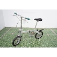 ราคา จักรยานพับได้ญี่ปุ่น ล้อ 14 นิ้ว Single Speed อลูมิเนียม United Colors of Benetton สีเงิน จักรยานมือสอง (53151665727)