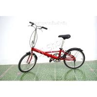 ราคา จักรยานพับได้ญี่ปุ่น ล้อ 20 นิ้ว Single Speed อลูมิเนียม Panasonic Punch สีแดง จักรยานมือสอง (28953176022)