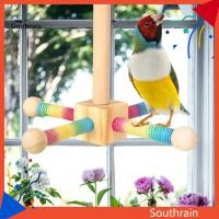 ราคา SOU Parakeet Balance ของเล่นนกแก้วโรตารี Windmill ของเล่น Spinning Birds Stand Perch ของเล่น 360 ล้อออกกําลังกายนกแก้วไม้หมุนได้สําหรับ Parakeets Budgies Lovebirds Finch Conures (50057372768)