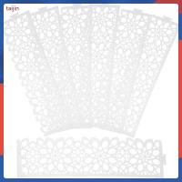 ราคา 50 ชิ้น Elegant Silver Paper Napkin Stylish Hollowed Servier สําหรับ Family Party Decor taijin (54608163952)