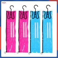 ราคา 4ชิ้นหลายสีพีวีซีวิกผมถุงเก็บที่มีไม้แขวนเสื้อกันฝุ่นแบบพกพาออแกไนเซอร์สําหรับต่อผมและวิกผม ไทจิน (52958164011)