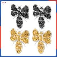 ราคา 4pcs Rhinestone แพทช์ ประกาย Appliques เหล็กคริสตัลตกแต่งปักแพทช์สําหรับเสื้อผ้ารองเท้ากระเป๋าหัตถกรรม taijin (52855805120)