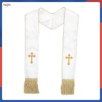 ราคา เสื้อผ้าพรีสต์งานแต่งงานปัก Clergy ผ้าคลุมไหล่พู่ Cross เย็บปักถักร้อย Stole taijin (52508154748)