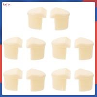 ราคา 10ชิ้นสีขาวพลาสติกเตียงรางปลายหมวกสําหรับเตียงโรงพยาบาล ราวอ่อนครอบคลุมสําหรับผู้สูงอายุความปลอดภัยไทจิน (52258164017)