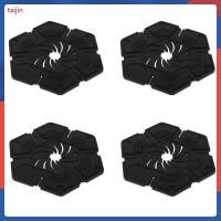 ราคา 4 ชิ้น Auto Windshield Wiper Hole Covers สีดํา PVC Wiper Arm Covers Weatherproof taijin (52158216820)
