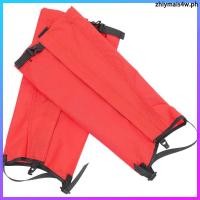 ราคา 1 คู่สีแดงเดินป่าขา Gaiters กันน้ํา Oxford ผ้าลูกวัวสําหรับปีนเขาและ Camping zhiymais4w (51707178775)