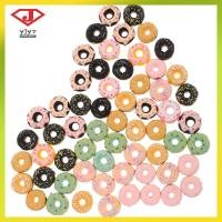 ราคา 60 ชิ้น Handmade เรซิ่น Donut Figurines คละสี Mini แบนกลับหัตถกรรมตกแต่ง yuanjingyouzhang (50155918236)