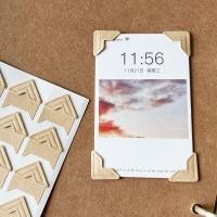 ราคา มุมภาพสติกเกอร์ Handmade Candy สี diy อัลบั้มภาพหนังสือวัสดุตกแต่ง Self Adhesive Photo Retro Photo Fixing สติกเกอร์ sticker26 4 14 (52108801391)