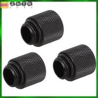 ราคา Male to Female Fitting Adapter สีดำ 3 PCS สำหรับระบบน้ำคอมพิวเตอร์ ผลิตจากทองเหลือง (46756474609)
