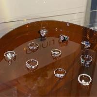 ราคา Niche Design Feel Simple High End Diamond Studded Zircon Heart Cool อินเทรนด์ Cool Index Finger เปิดแหวน 4 17 (50608997873)