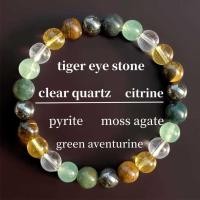 ราคา สร้อยข้อมือสีม่วง พร้อมหินไทเกอร์อายและคริสตัล (55005688007)