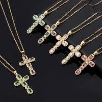 ราคา Retro Hip Hop Crow Full Diamond Cross สร้อยคอเครื่องประดับชายหญิงคู่สไตล์จี้ที่มีสีสัน Clavicle Chain 4 17 (49659026982)