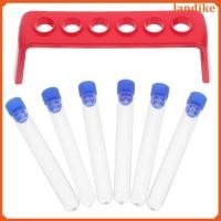 ราคา 6 ชิ้นหลอดทดลองใสพลาสติกยืนพยาบาลพรรคตกแต่งภาชนะในห้องปฏิบัติการ (52109138763)
