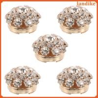 ราคา 5 ชิ้นตกแต่งเสื้อผ้า Rhinestones ปุ่ม Cufflinks คลิปคริสตัลครอบคลุมสําหรับเสื้อ Tuxedos (55459143680)