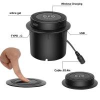 ราคา QI 3 in 1 Wireless Charger สร้างขึ้นในตารางฝัง Fast Wireless Charger พร้อม 2 พอร์ต USB 30W สําหรับ IPhone 11 13 Xiaomi โทรศัพท์มือถือ (46808763076)