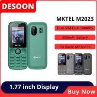 ราคา MKTEL M2023 โทรศัพท์คุณสมบัติพร้อมจอแสดงผล 1 77 นิ้ว 800mAh แบตเตอรี่ Dual SIM วิทยุ FM ไฟฉาย 0 08Mega กล้องอาวุโสโทรศัพท์ (46508763122)